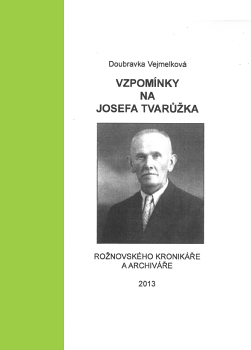 Obálka knihy Vzpomínky na Josefa Tvarůžka